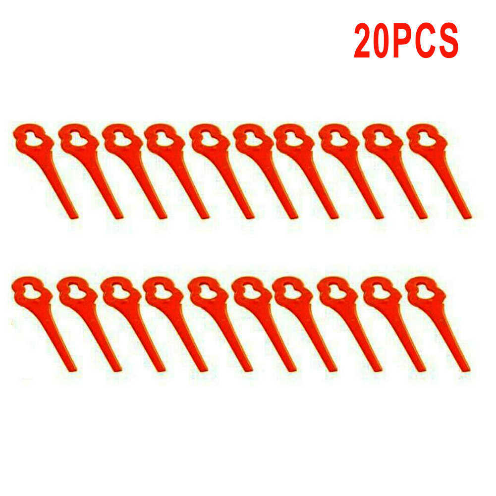 20/Grass Trimmer Plastic Blades Lawn Mower Brush Cutter Head Blade Red For FUXTEC 20V FX-E1RT20 Cordless Grass Strimmer