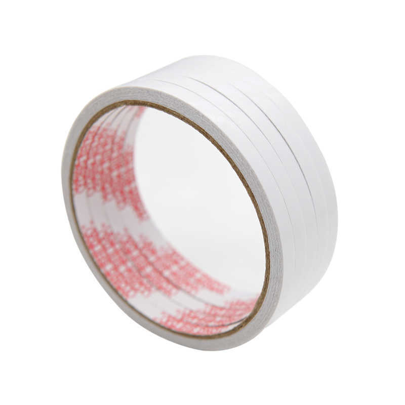 New 1/ 5 Rolls Double Sided Adhesive Tape White Super Strong Double Faced Adhesive Tapes for Home DIY Craft Office Supplies