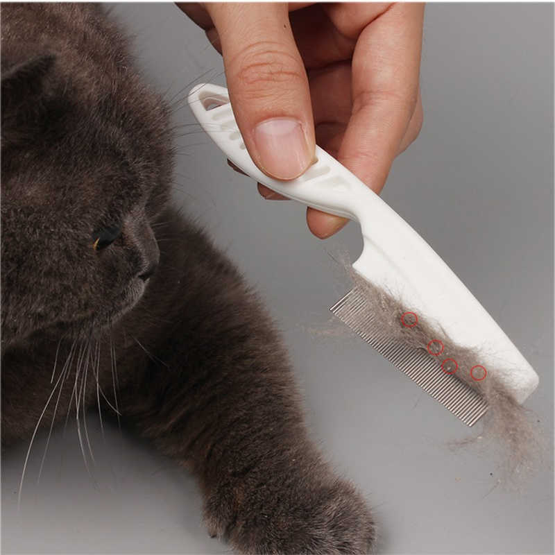 Nouveau peigne anti-puces pour animaux de compagnie en acier inoxydable peigne de soin des animaux brosse anti-insectes chat chien peigne court cheveux longs toilettage fournitures de nettoyage