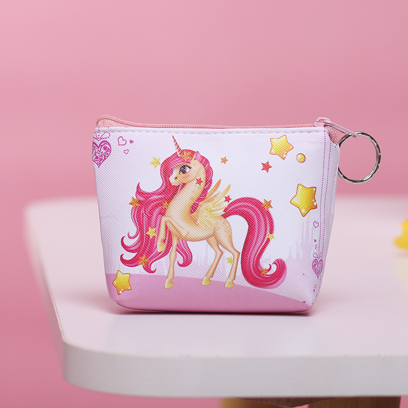 Children Unicorn Designer PU Coin Purse Mini Change Wallet 6 Style