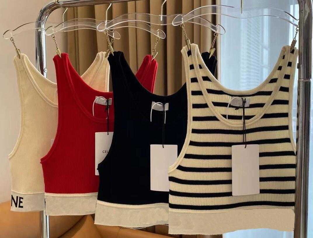 designer t shirt Cropped Top T Shirts Women Knits Tee Knitted Sport Top Tank Tops Woman Vest Yoga Tees