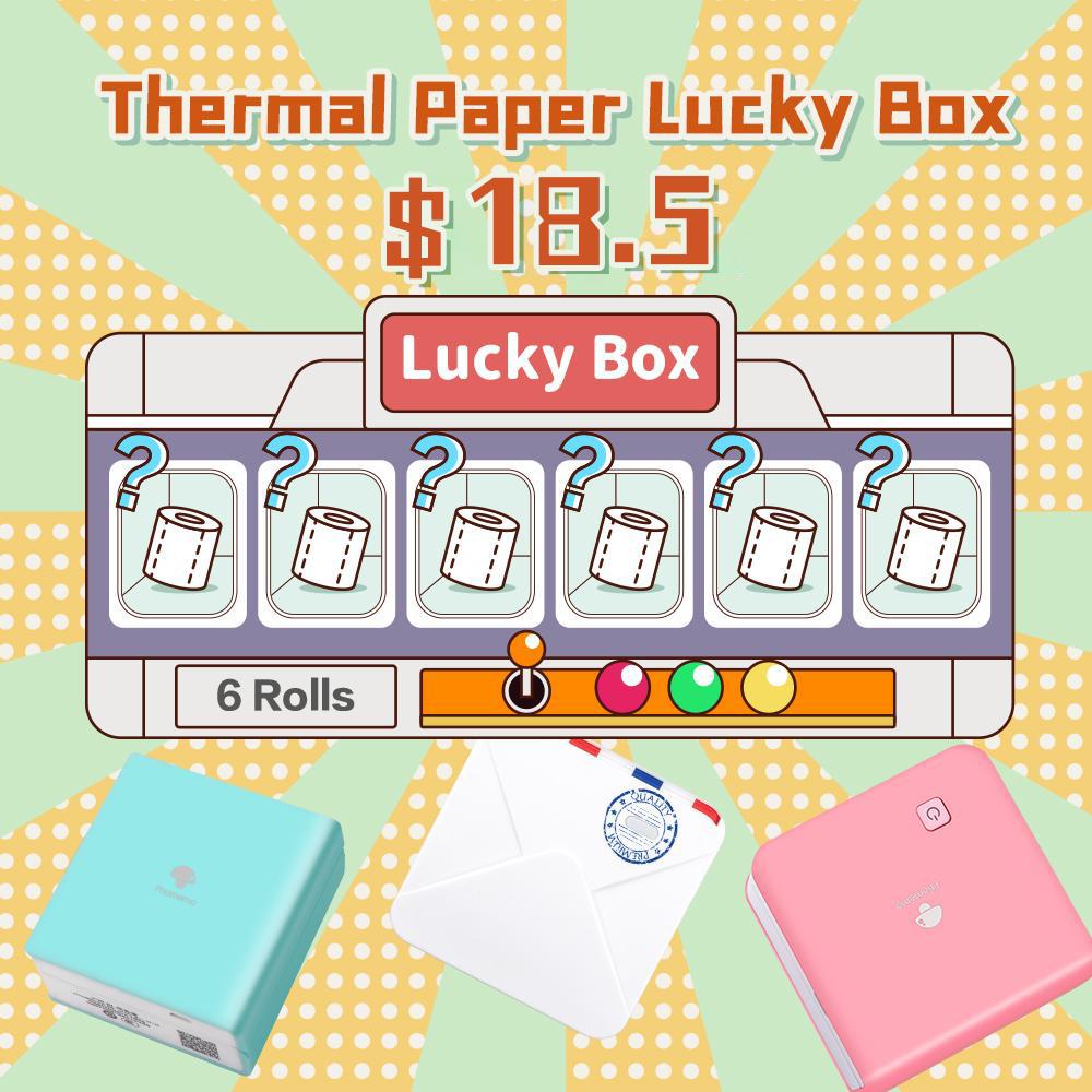 Paper phomemo Lucky waardevolle thermische papieren doos voor m02/m02s/m02 pro comaptible voor Bluetooth label printer thermisch papierlabel sticker