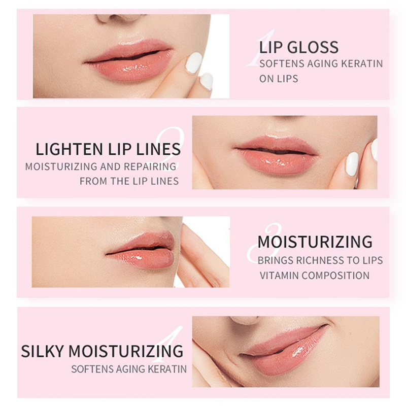 Masque à lèvres au collagène 3 couleurs hydratant nourrissant amélioration des lèvres baume à lèvres masques de soin des lèvres