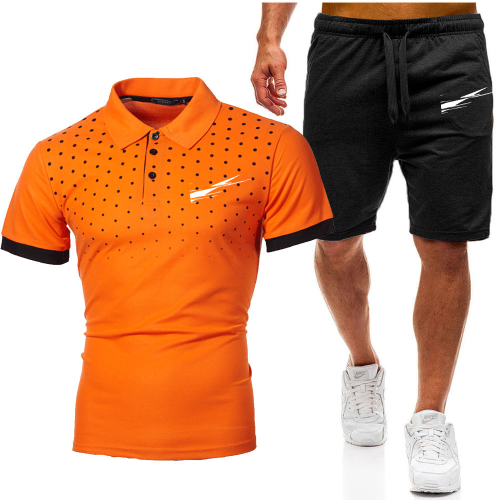Herenpolo's Trainingspakken Modeontwerper T-shirt + broek 2-delige sets Effen kleurpak Hoge kwaliteit heren zweetpakken Hiphop heren shorts joggers