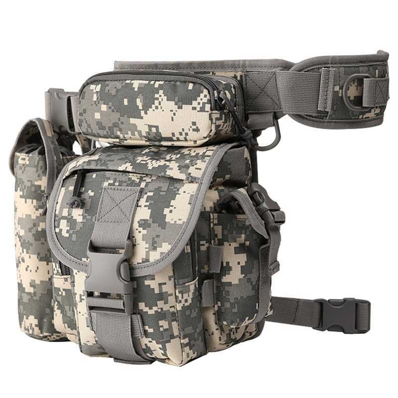 Bolsas multifunción bolso de pierna al aire libre montañismo impermeable altaguear alta resistencia táctica bolso de pierna militar táctica con botella de agua Casehkd230627