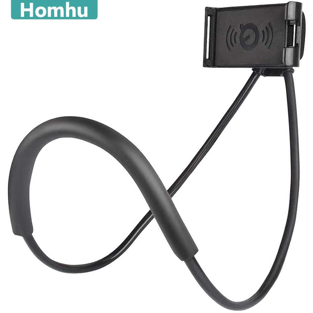 Nuevo soporte Flexible para teléfono móvil cuello colgante collar perezoso soporte para tableta soporte para tabletas de teléfono móvil para iPhone Huawei Xiaomi