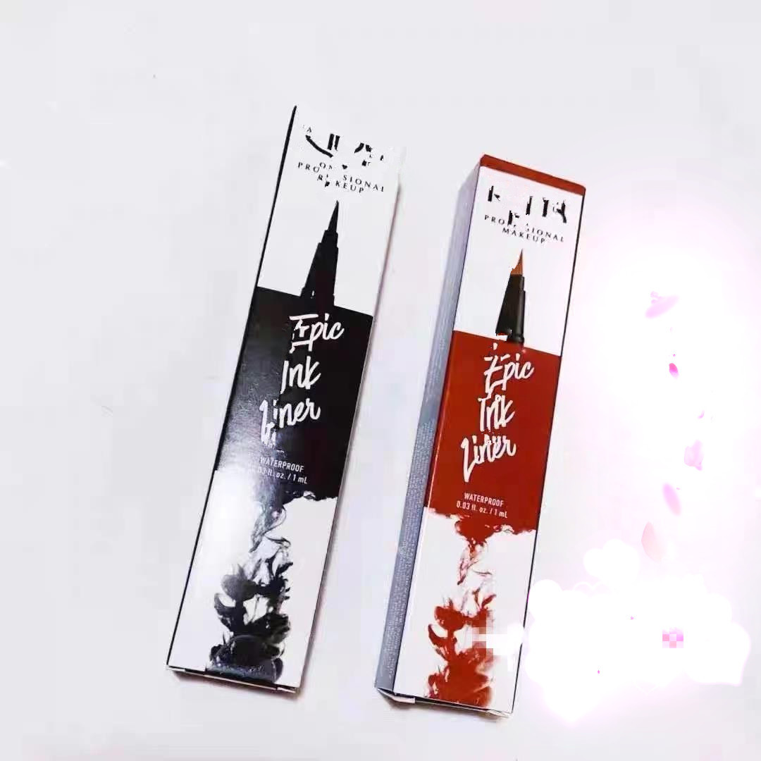 قلم تحديد العيون من NYXs Epic Ink Liner nyxs قلم تحديد عيون أسود يدوم طويلاً سائل مكياج برأس أسود سائل لتحديد العيون مقاوم للماء يدوم طويلاً 1 مل