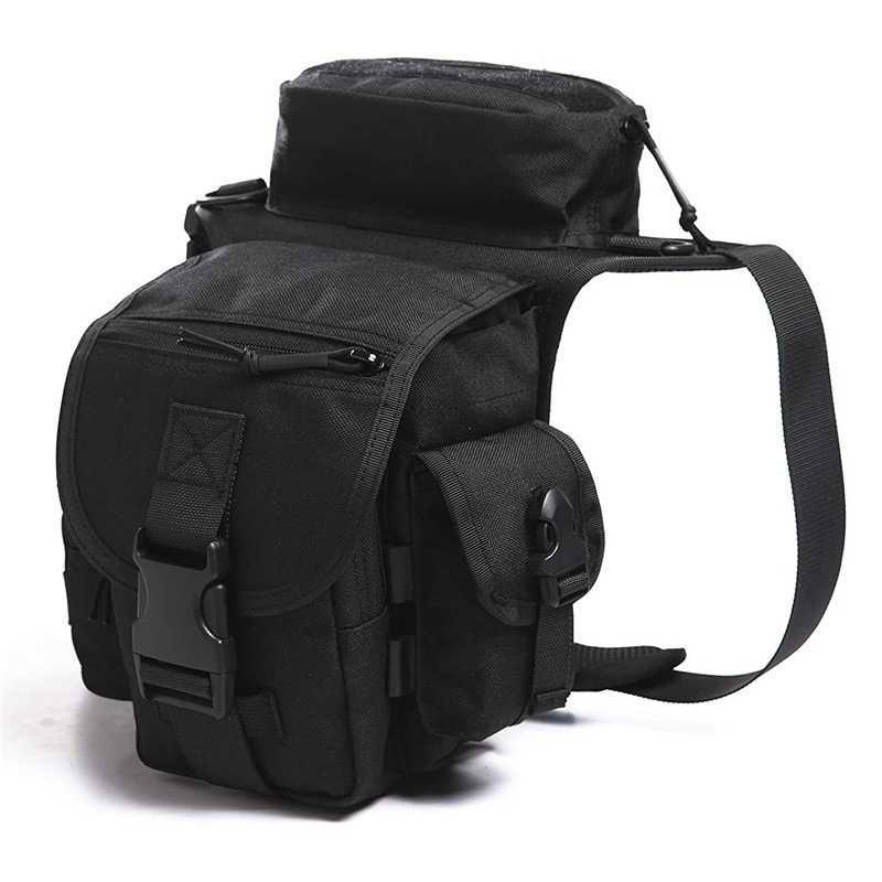 Multi-function Bags Outdoor Leg Bag Waist Bag Waterproof Mountaineering High Strength Durable Tactical Military Drop Leg Bag With Water Bottle CaseHKD230627