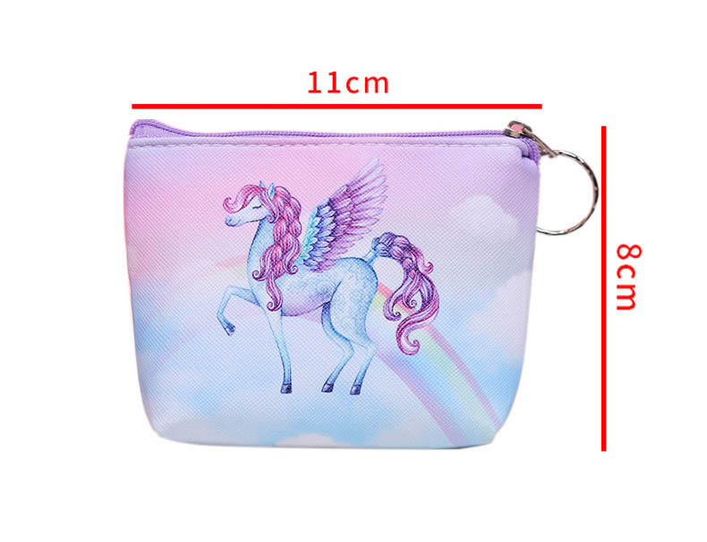 Children Unicorn Designer PU Coin Purse Mini Change Wallet 6 Style