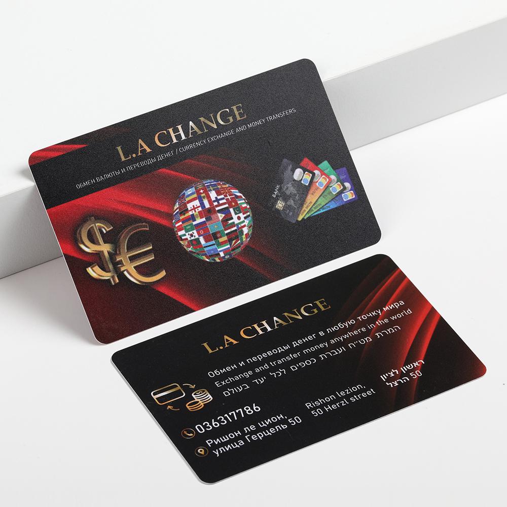 Cards Carddsgn Custom Matte PVC business cards printing double sides Printed With 0.38mm Thickness Free Design Both side