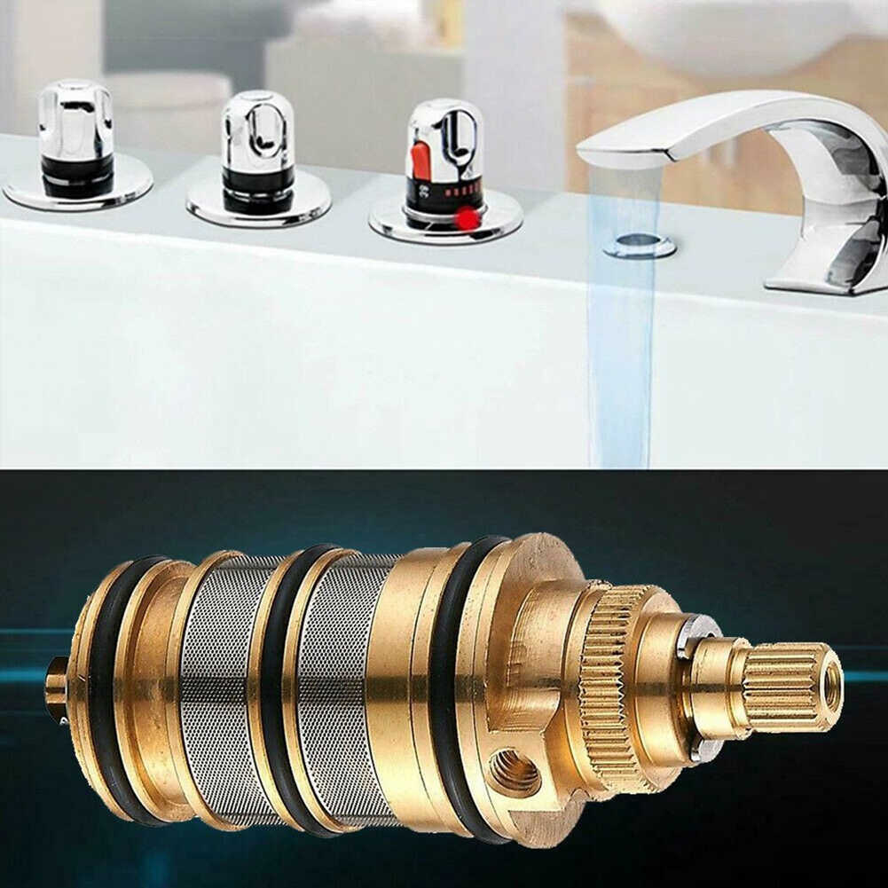 Accessoires Thermostatische Douche Cartridge Messing Voor Zonne Elektrische Boiler Home Improvement Mengkraan Bar Onderdelen