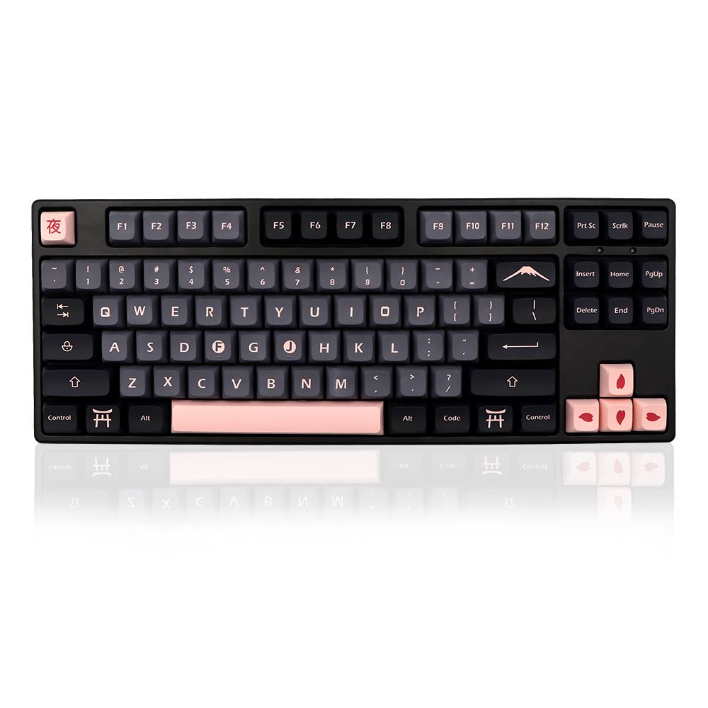 Zubehör GMKKEY Nightsakura Tastenkappe pbt XDA Tastenkappen für dz60/RK61/gk61/64/68/84/980/104 mechanische Tastatur 7u GMK Tastenkappe geteilte Leertaste