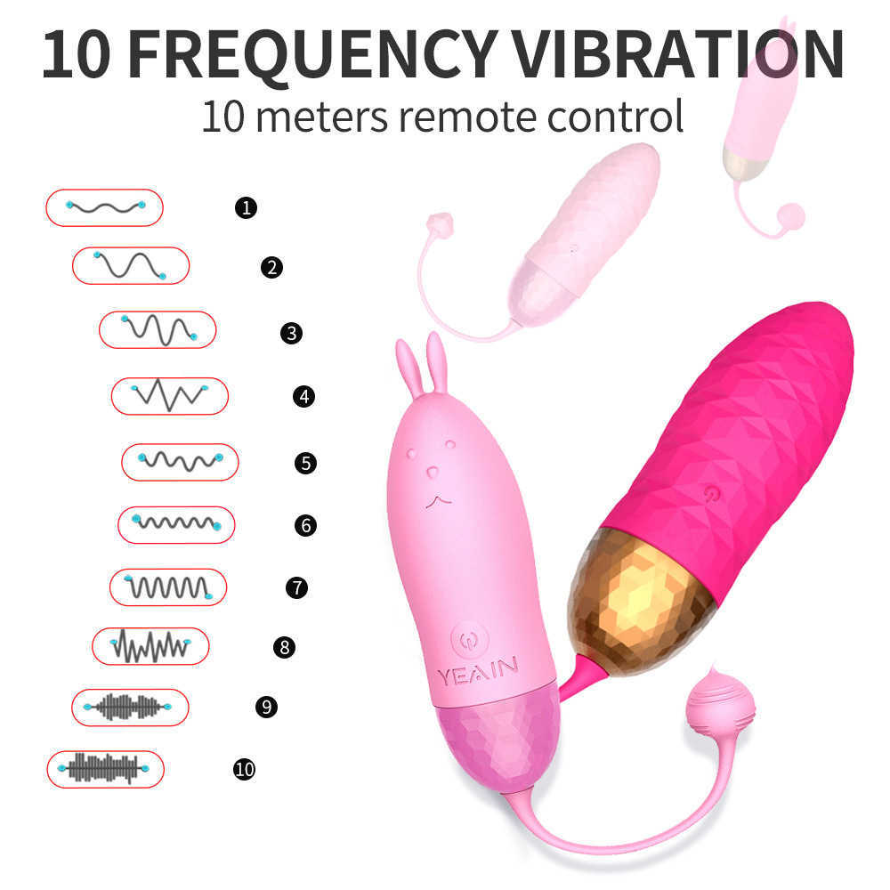 Hot sans fil multi fréquence mini variable nuit cerise fort choc femelle télécommande adulte sex toy