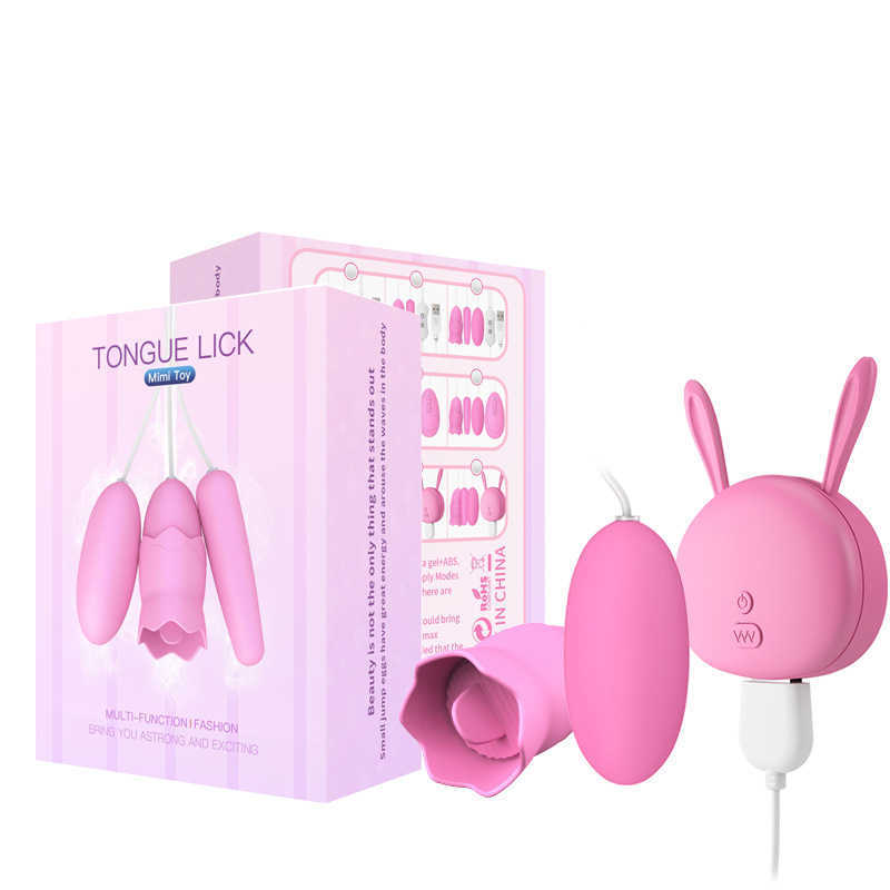 Ricaricabile lingua doppio salto uova G-spot vibrazione femminile 75% di sconto Vendite online