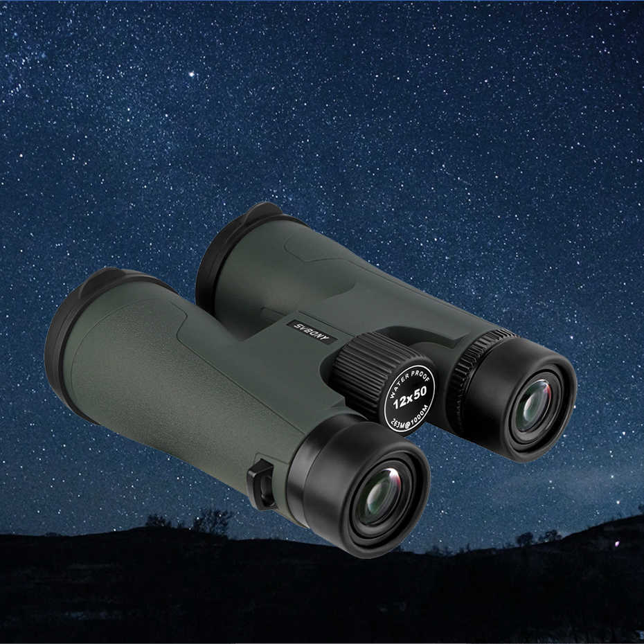 Телескоп-бинокль SVBONY Tescope SA203 12x50 Бинокль Профессиональный мощный BAK4 IPX7 Водонепроницаемое туристическое снаряжение для наблюдения за птицами HKD230627