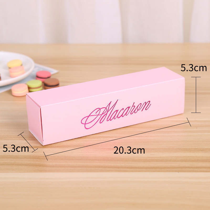 20,3 * 5,3 * 5,3 см Macaron Box Коробки для кексов Свадебная вечеринка Торт Кекс Упаковка Бумажная коробка для печенья Торты Украшение Аксессуары для выпечки Q253