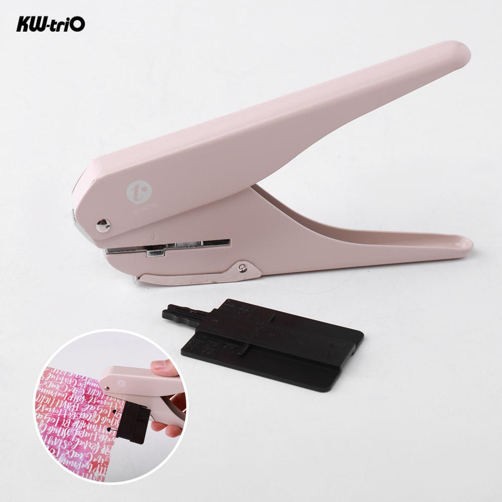 Punch KWtrio Handheld DIY Mushroom Single Hole Punch Puncher Paper Cutter with Ruler for Office Home School Students