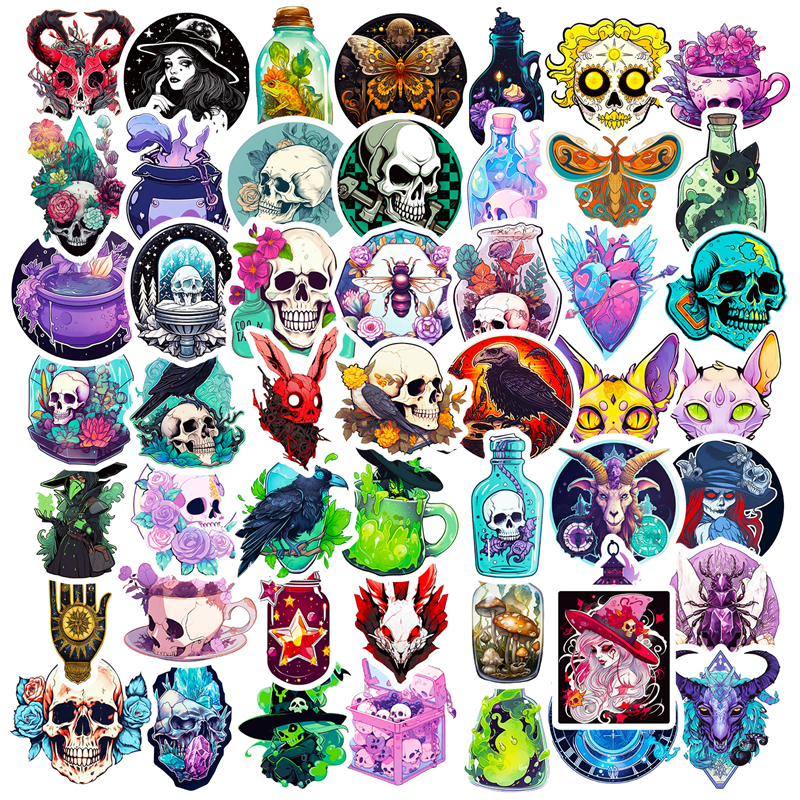 Pharmacist Skull Stickers Apothecary Graffiti Stickers for DIY Luggage Laptop Skateboard Motorcycle Bicycle Stickers