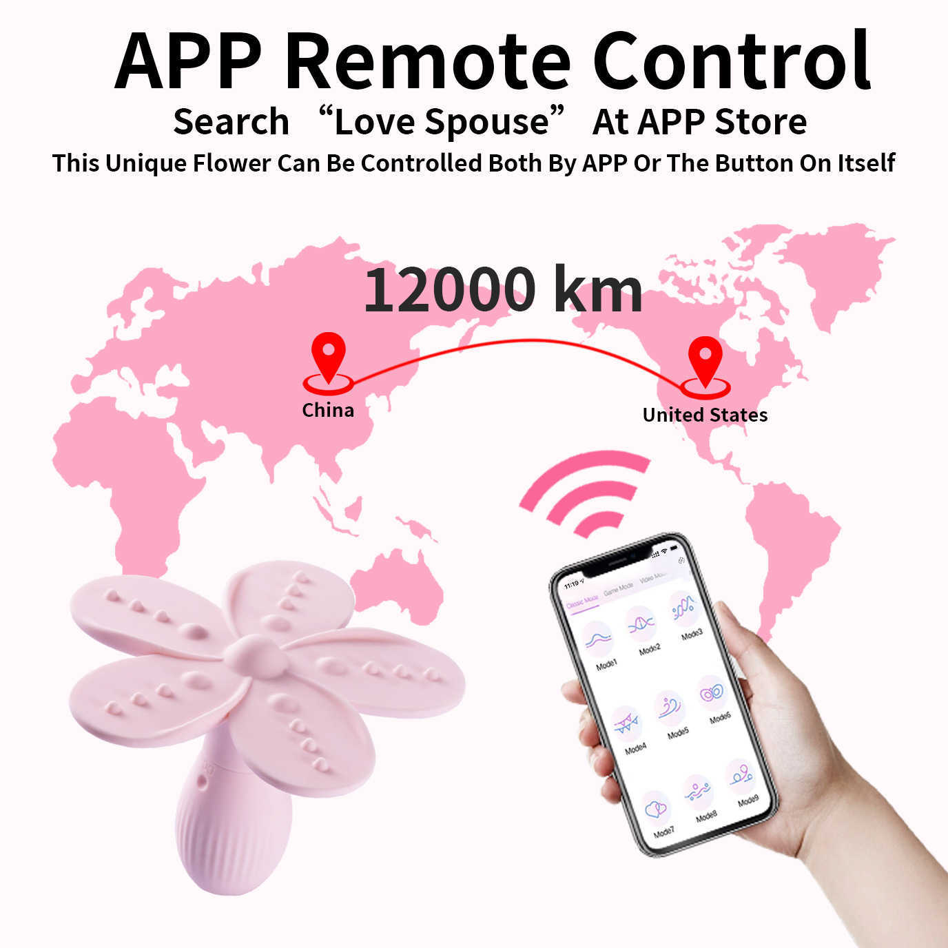 Vibrators New App Control Bendable Flower Vibrator Clitoral Stimulator Female Masturbator Product Soft Silicone Sex Toys Gift for Women 230626