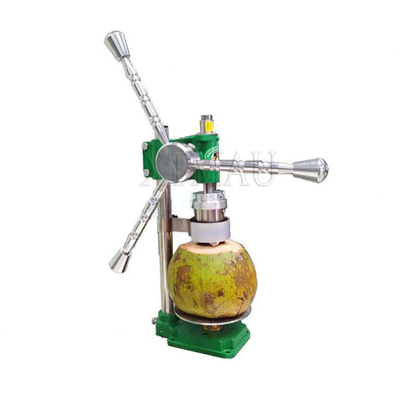 Machine d'ouverture de noix de coco verte fraîche à la main