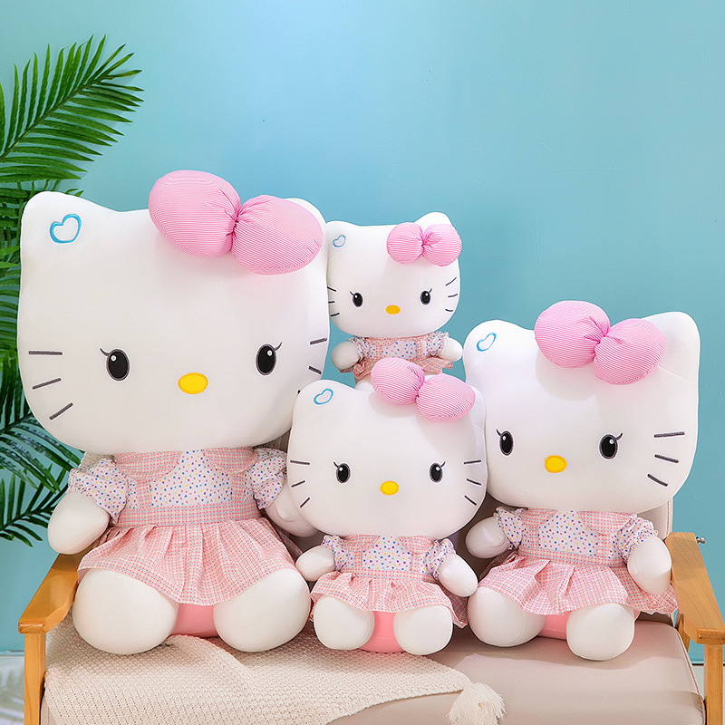 Wholesale large size kitten doll plush toy cat doll throw pillow girl children gift indoor decoration
