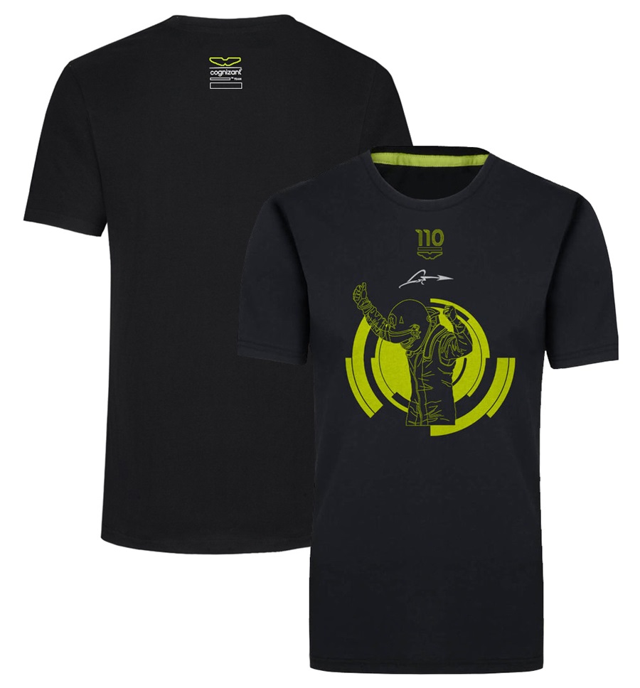 2023 nova camiseta do motorista de f1 fórmula 1 equipe verde camisetas masculinas verão esportes marca corrida casual manga curta unisex camiseta