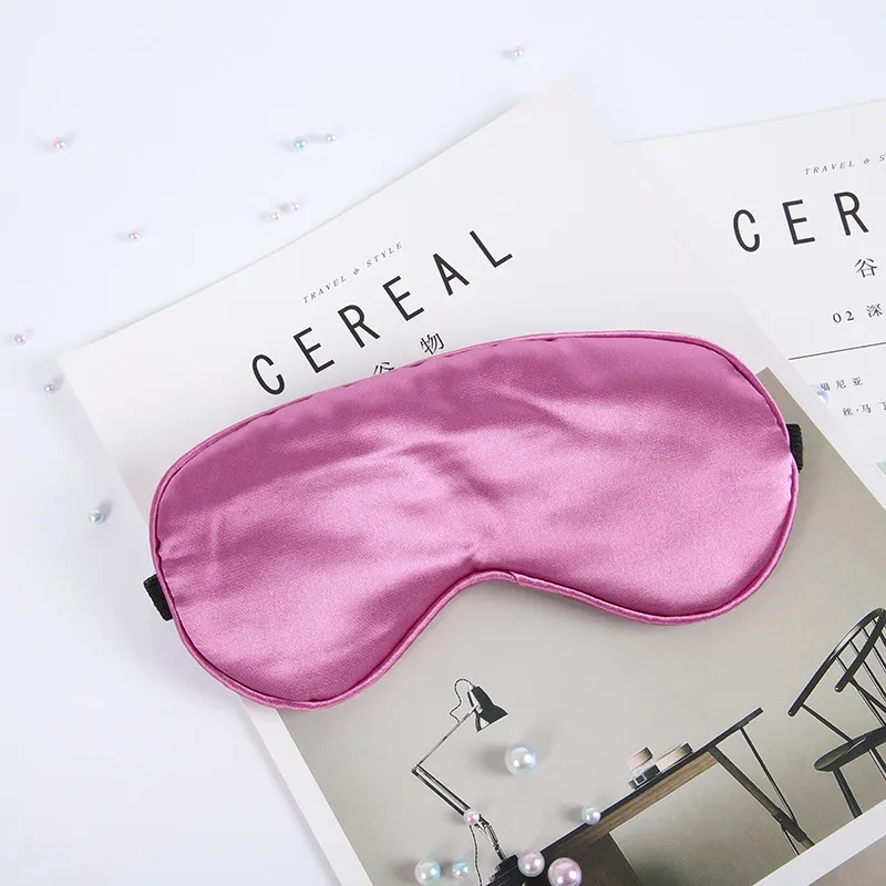 Imitated Silk Sleeping Eye Mask Sleep Padded Shade Cover Cover Vision Care Travel Portable Masks Relax Venda