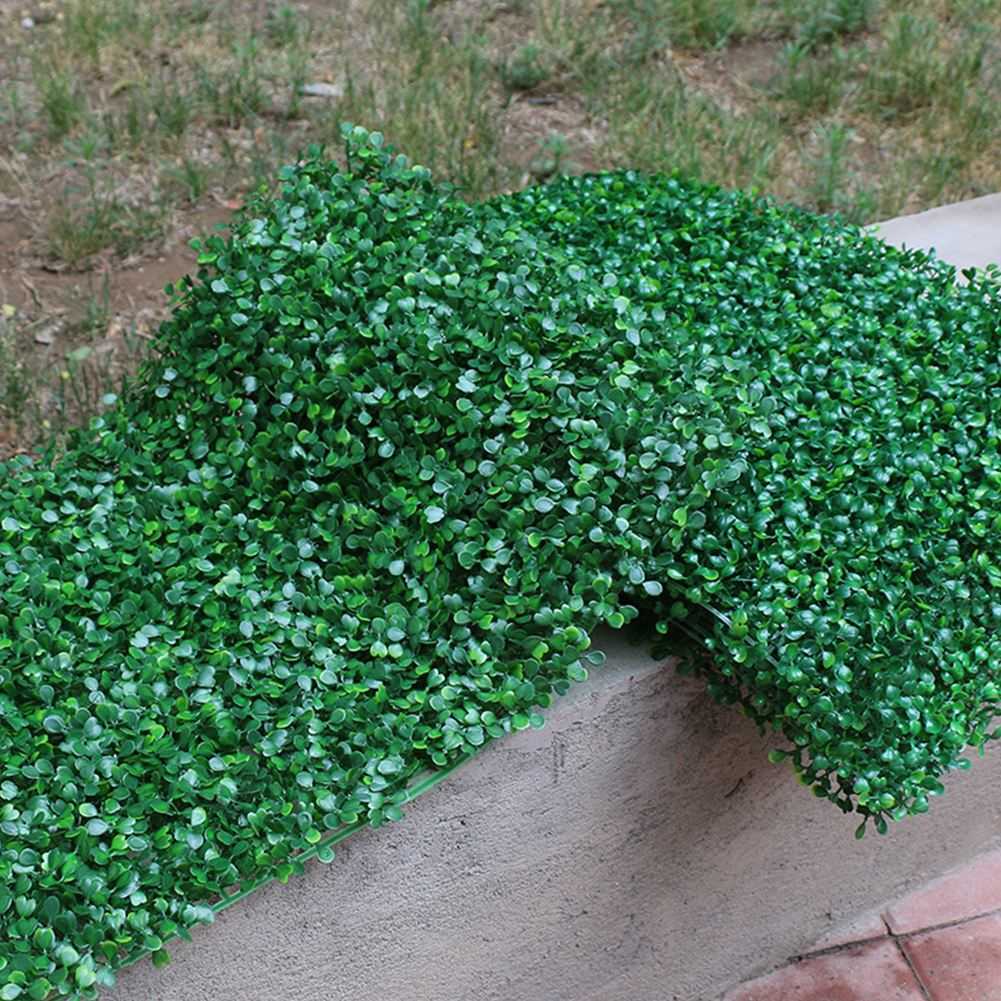 40x60cm Artificial Plant Walls Grass Wall Panel Foliage Hedge Grass Mat Protection Privacy Greenery Panels Fence Simulated Lawn