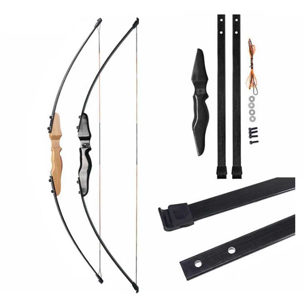 Bow Arrow Straight Bow Split 51 Inches 30/40Ibs Entry Bow Recurve Bow For Children Youth Archery Hunting Shooting Kids BowHKD230626