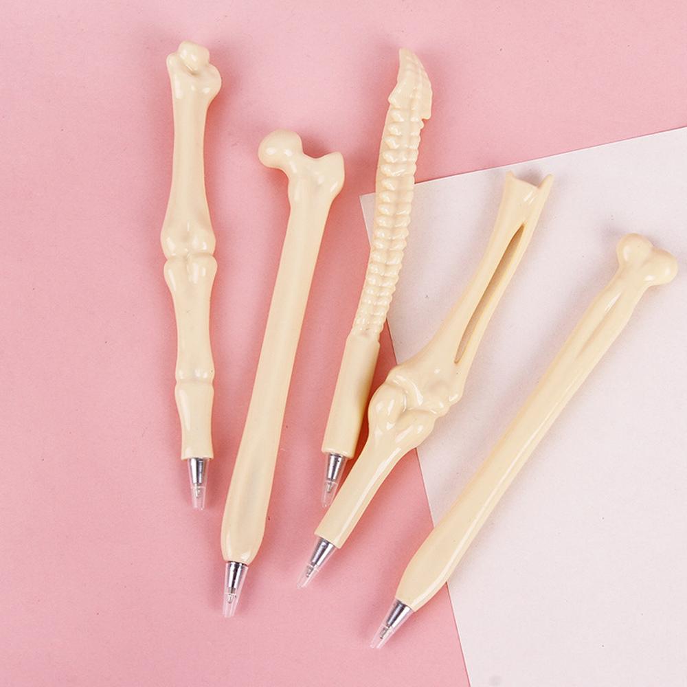 Pens 0.7mm Novelty Bone Shape Ballpoint Pen Blue Ink Bone Shape Pen Children Student Gift Stationery School Office Supplies