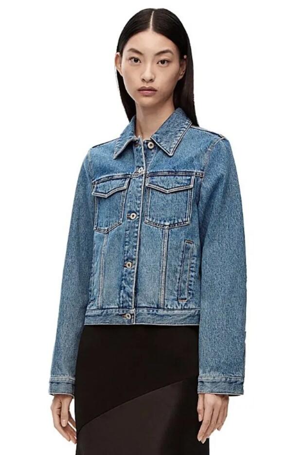 Damskie projektanty dżinsowe kurtki puste płaszcz haft haft zwyczajny Hip Hop Long Rleeve Owewear Oielta LUSE TOP Azjatycka rozmiar