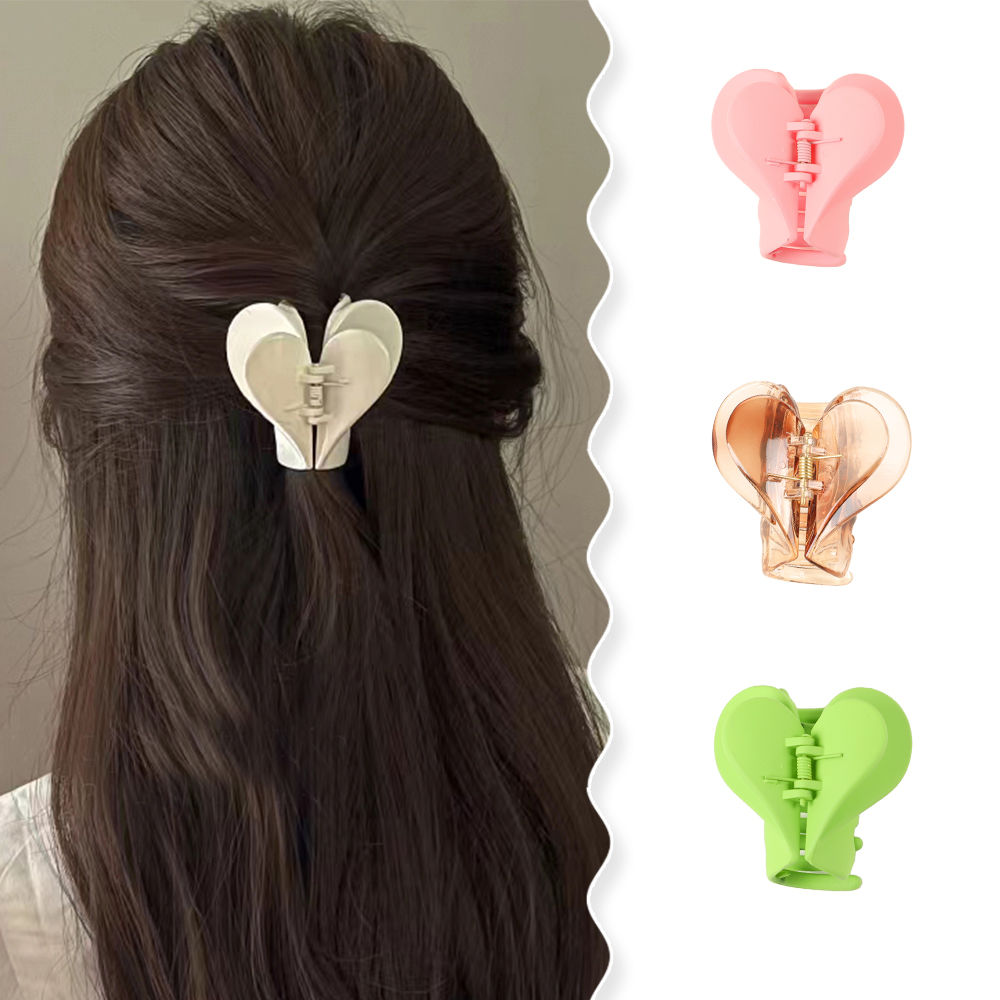 Sweetheart Hair Clips Thin Hair, Cute Claw Clip Thick Hair Women & Girls, Non-Slip Strong Hold Jaw Clips Hair Accessories Gifts, 