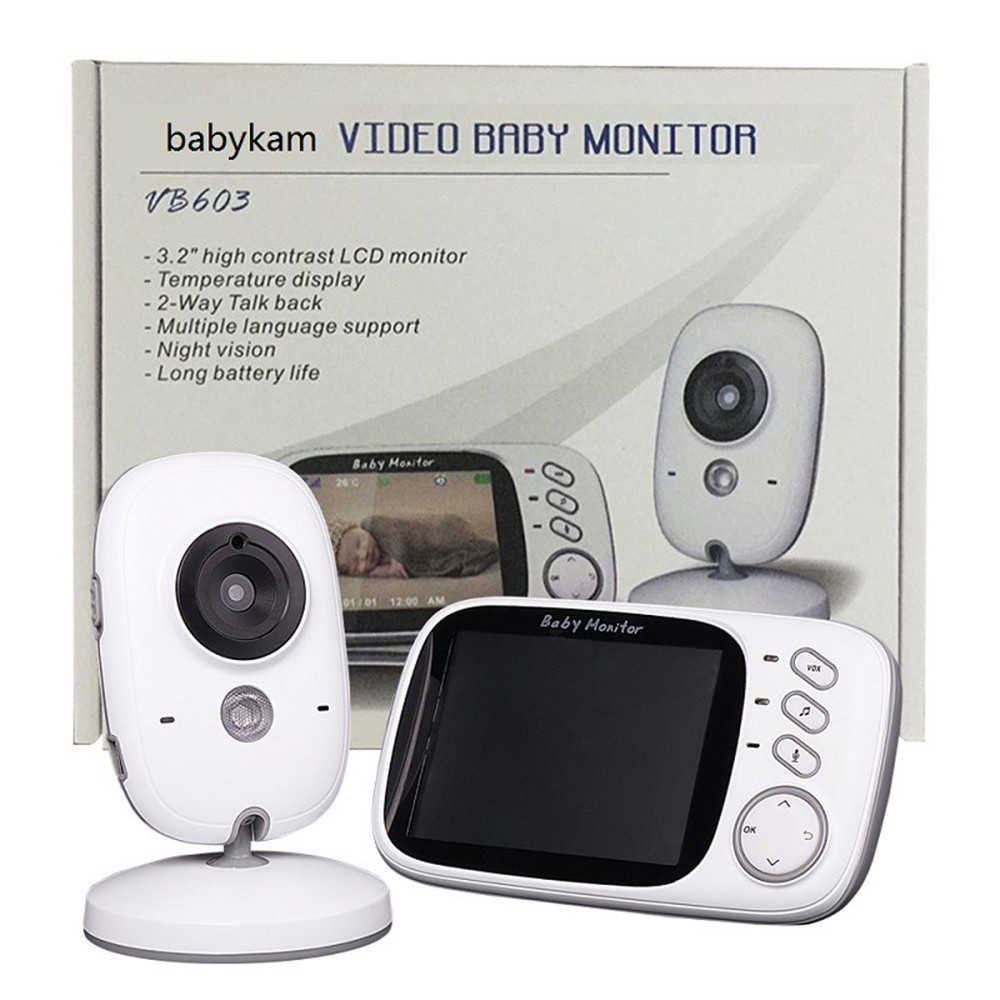 Taşınabilir Kablosuz Video Bebek Monitörü LCD Ekran Bebek Dadı Güvenlik Kamerası IR Gece Görüş interkom ninni L230619 Ile 3.2 inç