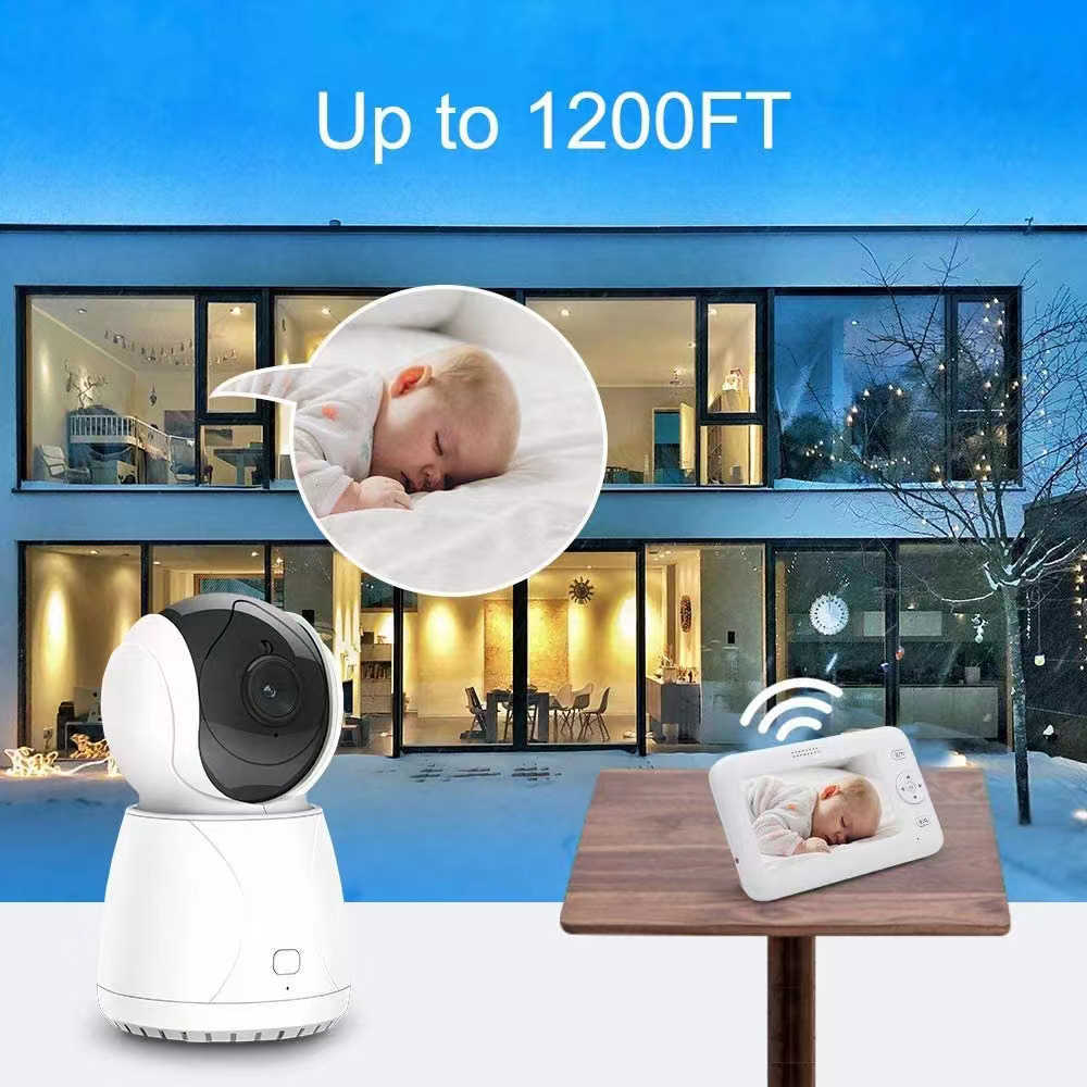 4.3 Inch Wireless Baby Monitor for Baby Camera Monitor Night Vision Audio Camera Lullabies Recording Playbacking With SD Card L230619