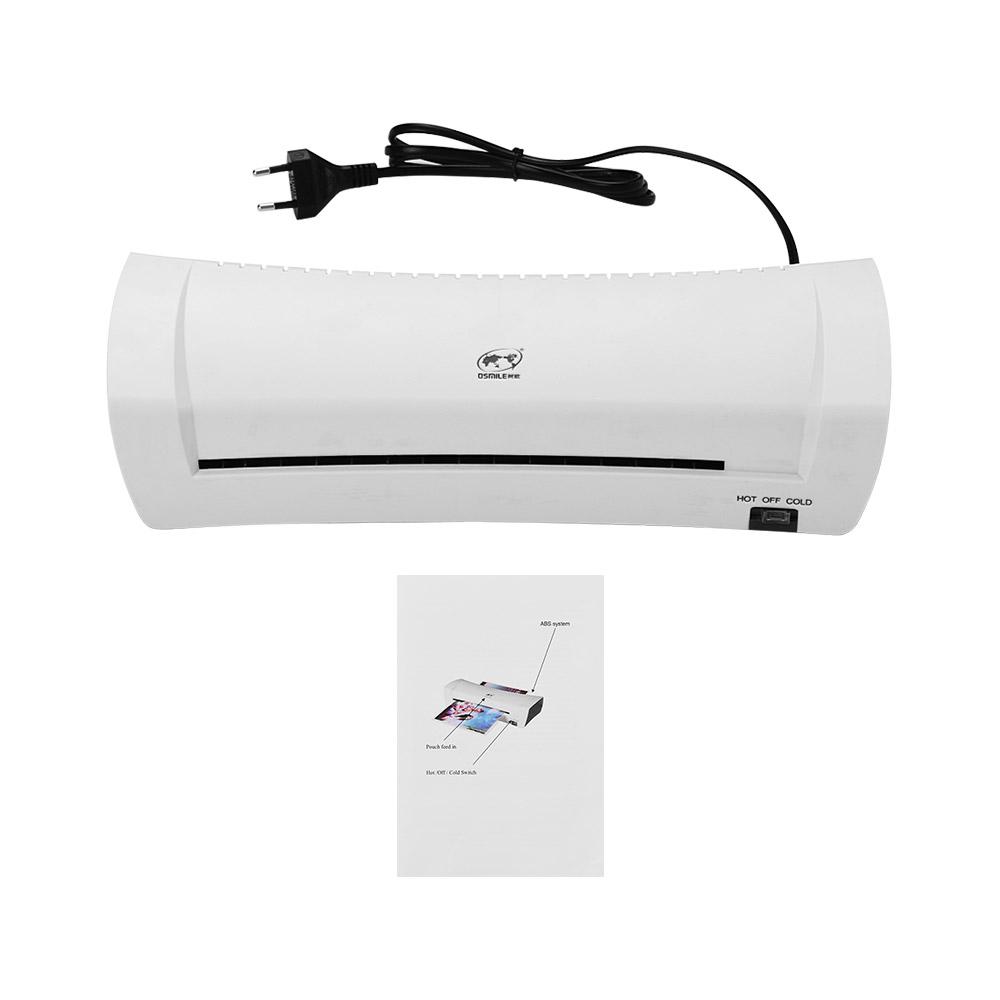 Laminator A4 Laminator Machine Hot en twee rollen maat koude lamineermachine voor document foto foto creditcard thuisschool kantoor