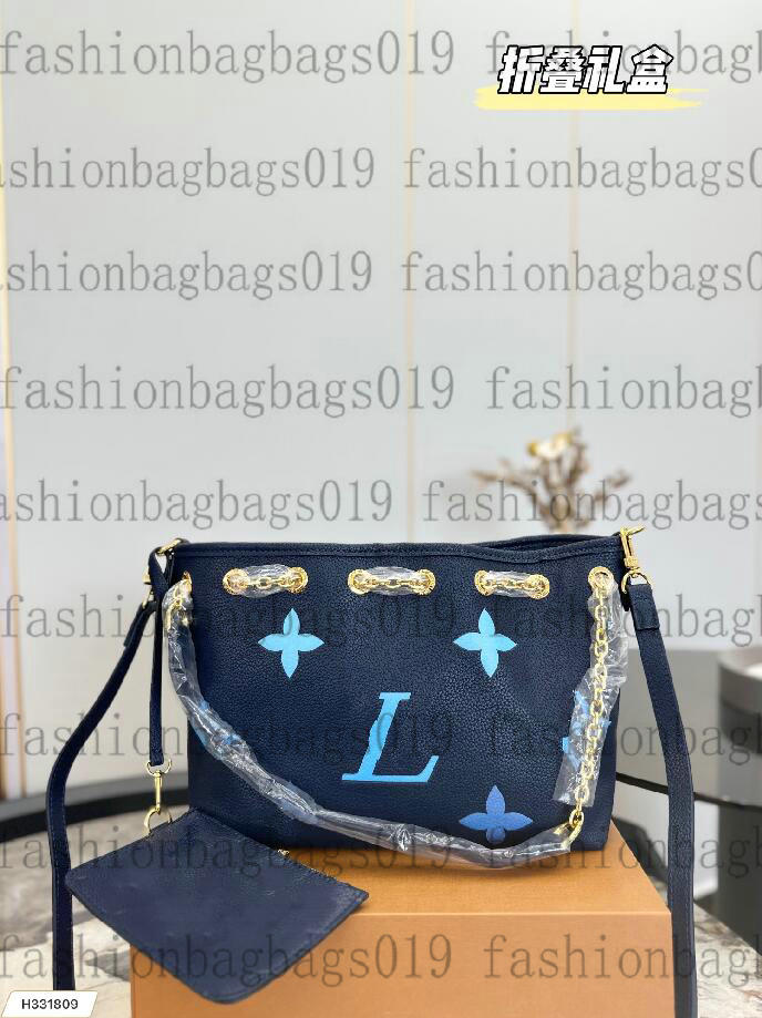 23SS By the Pool Summer Bundle Bucket Bag M46545 M46492 Womens Designer Drawstring With Removable zipper pouch Degrade Neutral Blue Beige Rose Pink Luxurys Tote