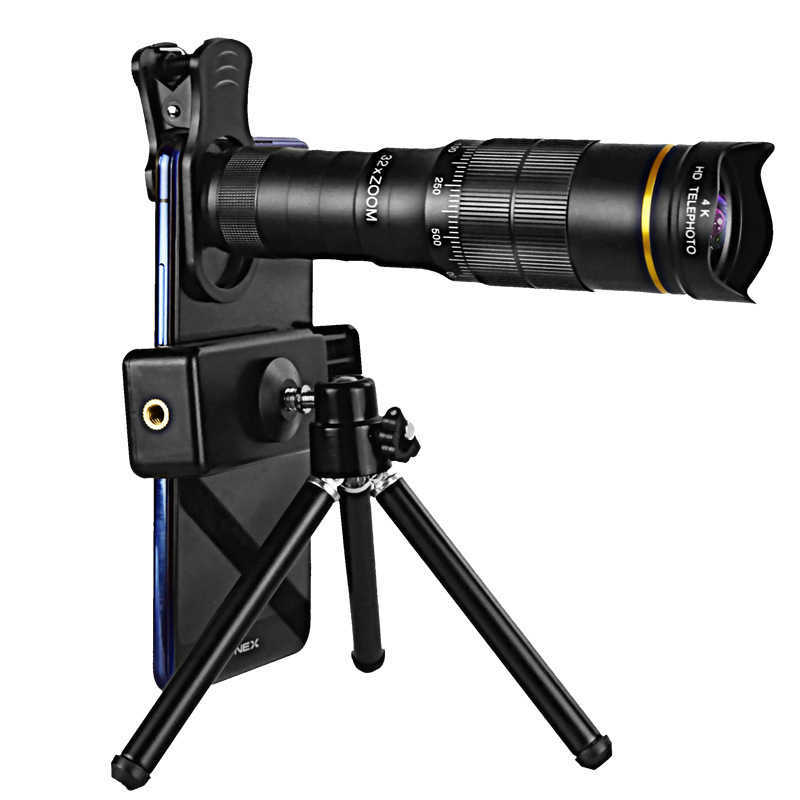 Telescope Lornets 22x 32X Optyczne Zoom Mini Tephoto Telefon NS Suitab dla większości telefonów Mobi do podróży do oglądania gry HKD230627