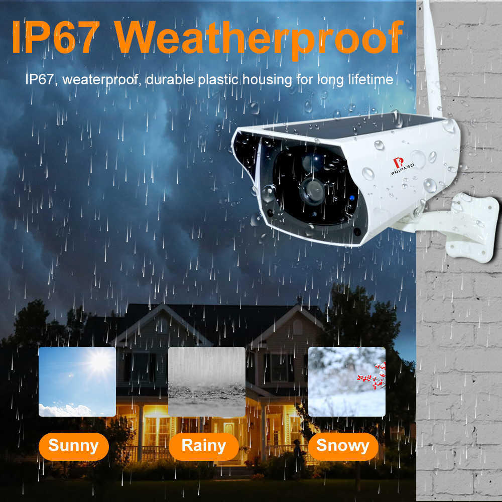 1080P WIFI Solar Camera HD IP67 Waterproof Outdoor Surveillance Solar CCTV cam Two Way Audio Wireless IP Cam for Home Security L230619