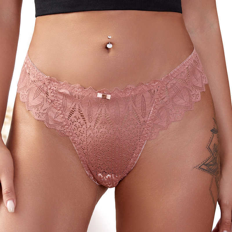 Ander slipje Nieuwe sexy kanten damesondergoed Naadloos slipje met lage taille Uitgehold G-string Strings voor dames Comfortabele lingerie Dropshipping