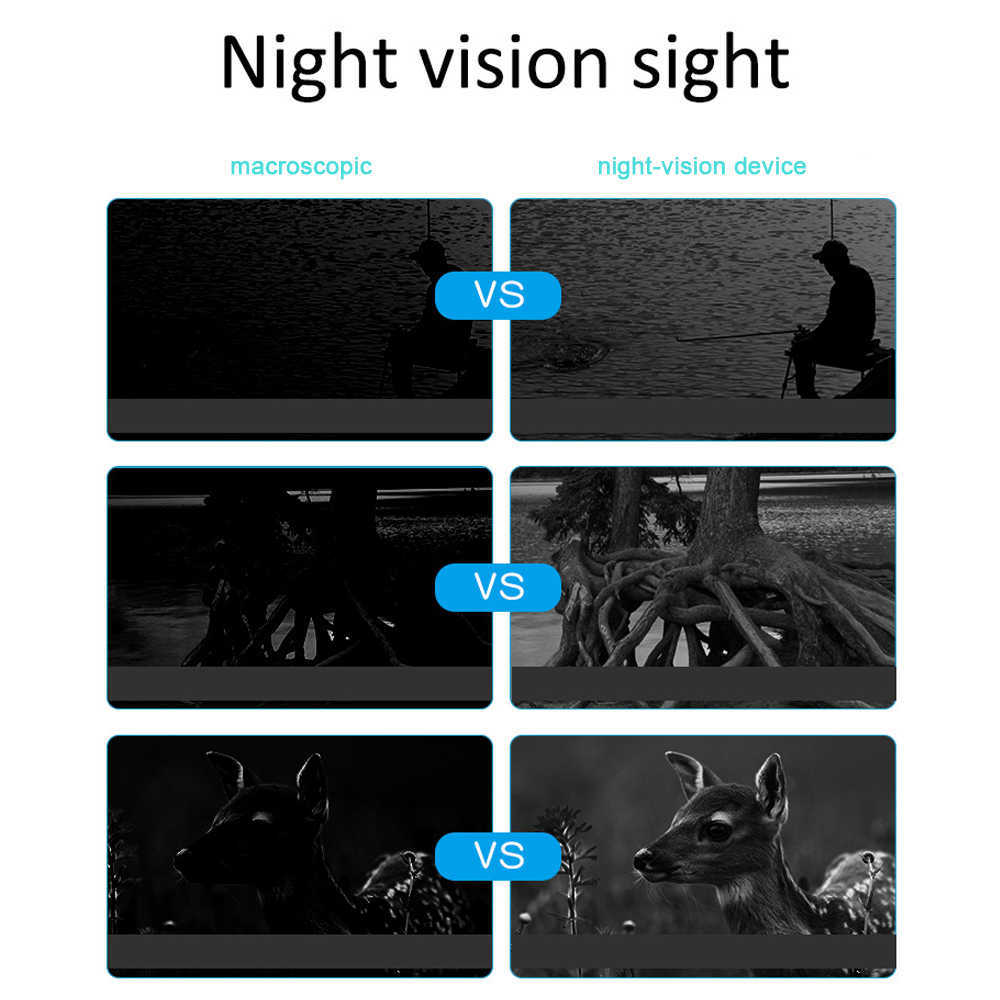 Telescópio Binóculos 1080P Tescópio Monocular Dispositivo de Visão Noturna Infravermelho Foto Vídeo Tirar Zoom Digital 300M Totalmente Escuro Distância de Visualização Ao Ar Livre HKD230627