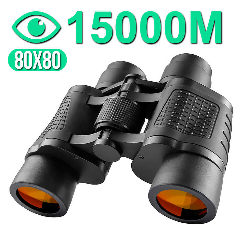 Telescope Binoculars 80x80 Zoom Professional Binoculars 15000m HD High Power Tescope Optical Glass NS Low Light Night Vision Hunting Sport SCOPE HKD230627