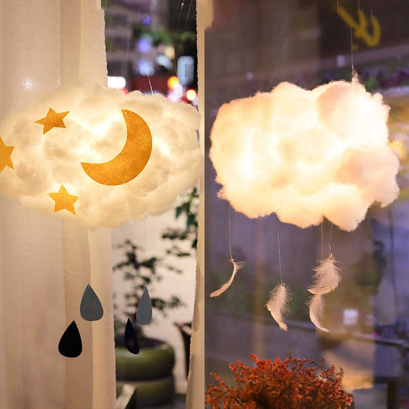 Lights 3D Print DIY LED Clouds Rocket Astronaut Table Lamp Children Kids Decora Night Light Birthday Gift Bedroom Decoration HKD230628