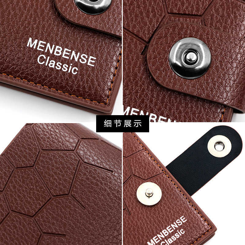 Luxus Marke Mini Brieftasche Mode Freizeit Stein Muster Männer Kurze Magnetische Schnalle Einfache Dünne Leder Clip Gebrochen Sier Tasche ändern dame geldbörsen großhandel