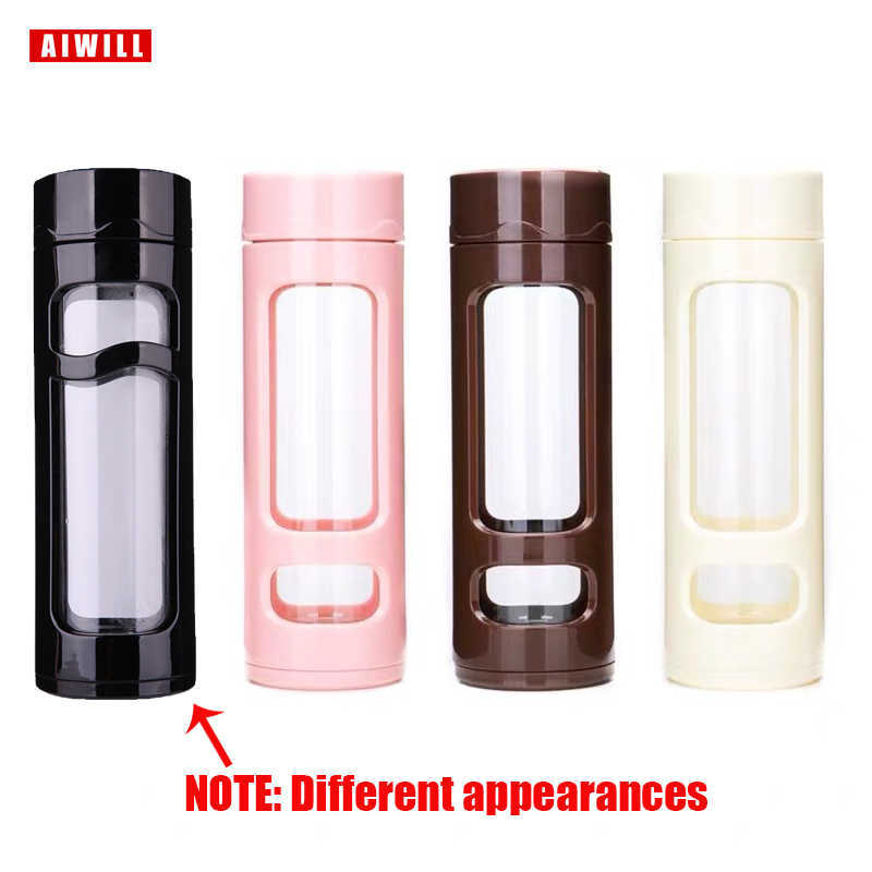 AIWILL glass AIWILL Glass water bottle cup readily original double cup with tea infuser bottles 400ml L230620