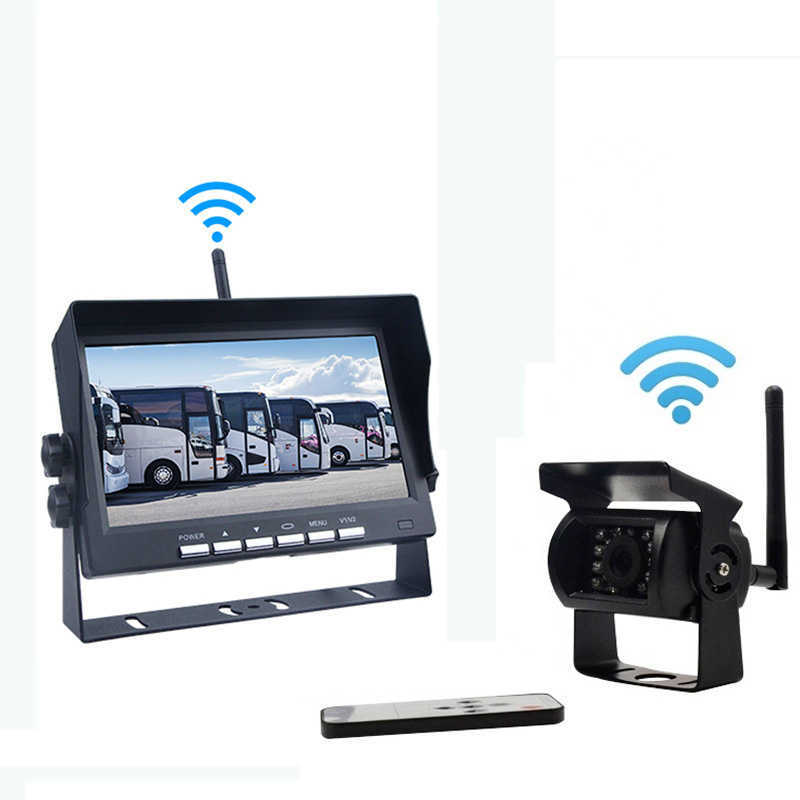 s 7-Zoll-Wireless-Automonitor-Bildschirm Reverse Fahrzeugmonitore Rückfahrkamera-Bildschirm für Automonitor für Auto Truck RV L230619