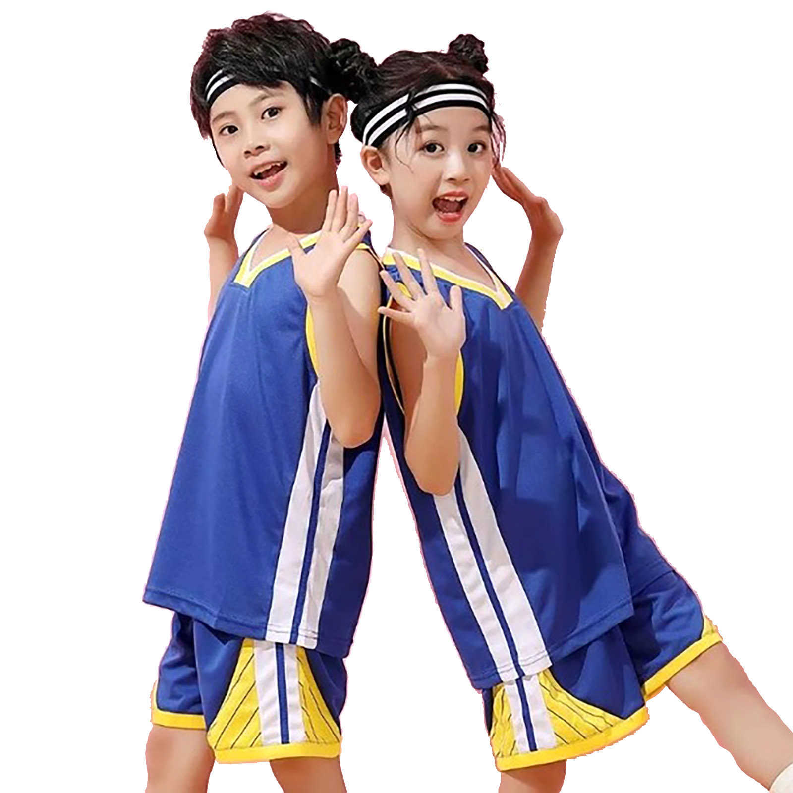 T-shirts Étudiant Football Uniforme Survêtement Enfant Maillots De Sport Enfants Garçons Fille Équipe De Basket-Ball Maillot Costume Football Vêtements Uniforme x0628