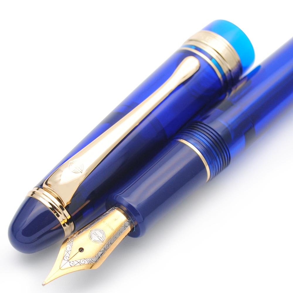 Pens Yongsheng 699 Translucent Vaccum Filling Fountain Pen EF/ F/M Nib Ink Pen School Business Office Gift Writing Pen Original Box