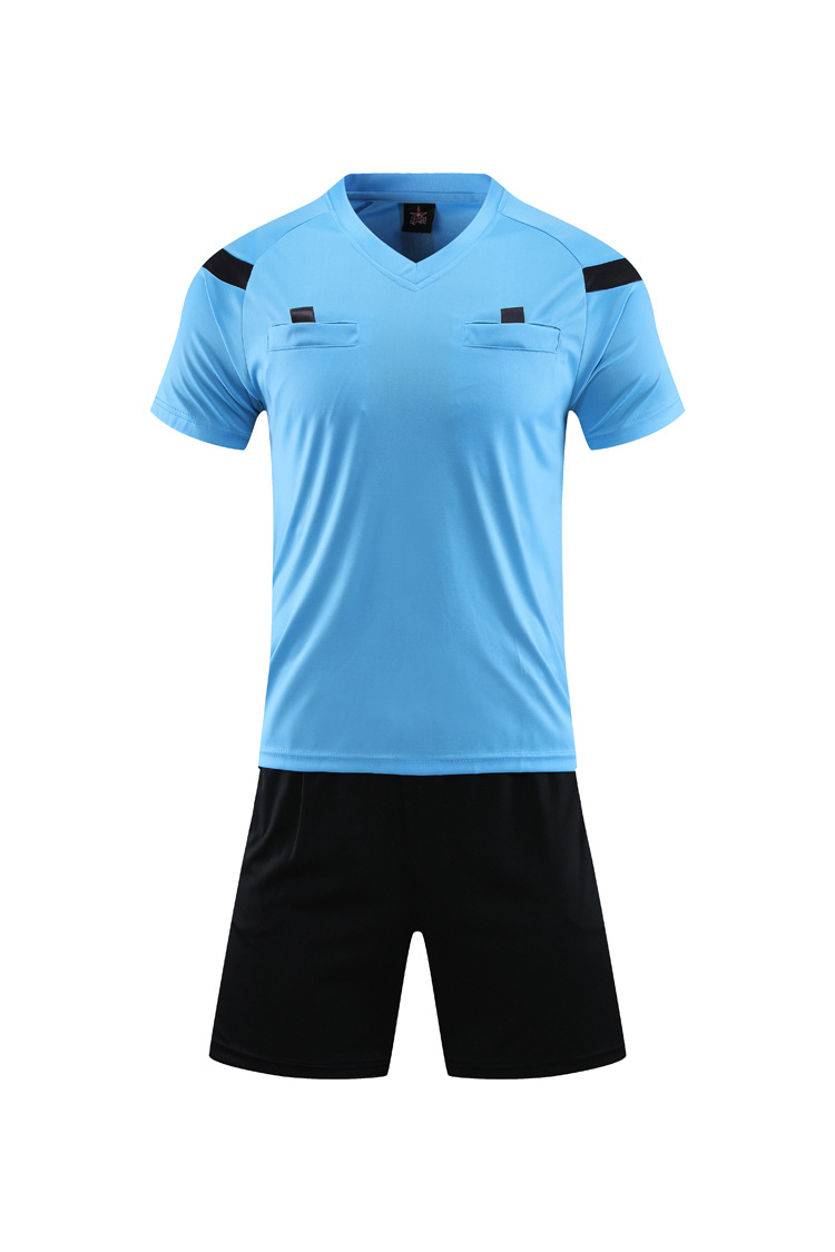 Breathable Quick-Drying Manufacturer Light Board Football Judge Clothing Suit Short Sleeve for Adult Football Match Coach Suit Comfortable a