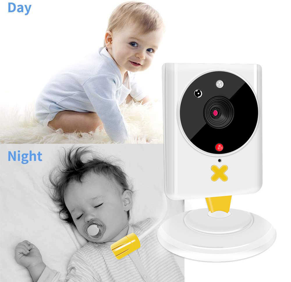 WiFi Baby Monitor Videocamera intelligente bambini Telecamera IP bidirezionale visione notturna Baby Nanny Monitor di sicurezza Monitoraggio della temperatura