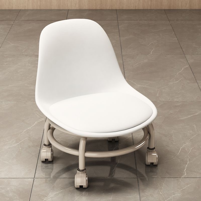 Modern round stools with wheels for small offices/Small office/home office, kitchens, libraries, garages and low rolling seats made of ceramics